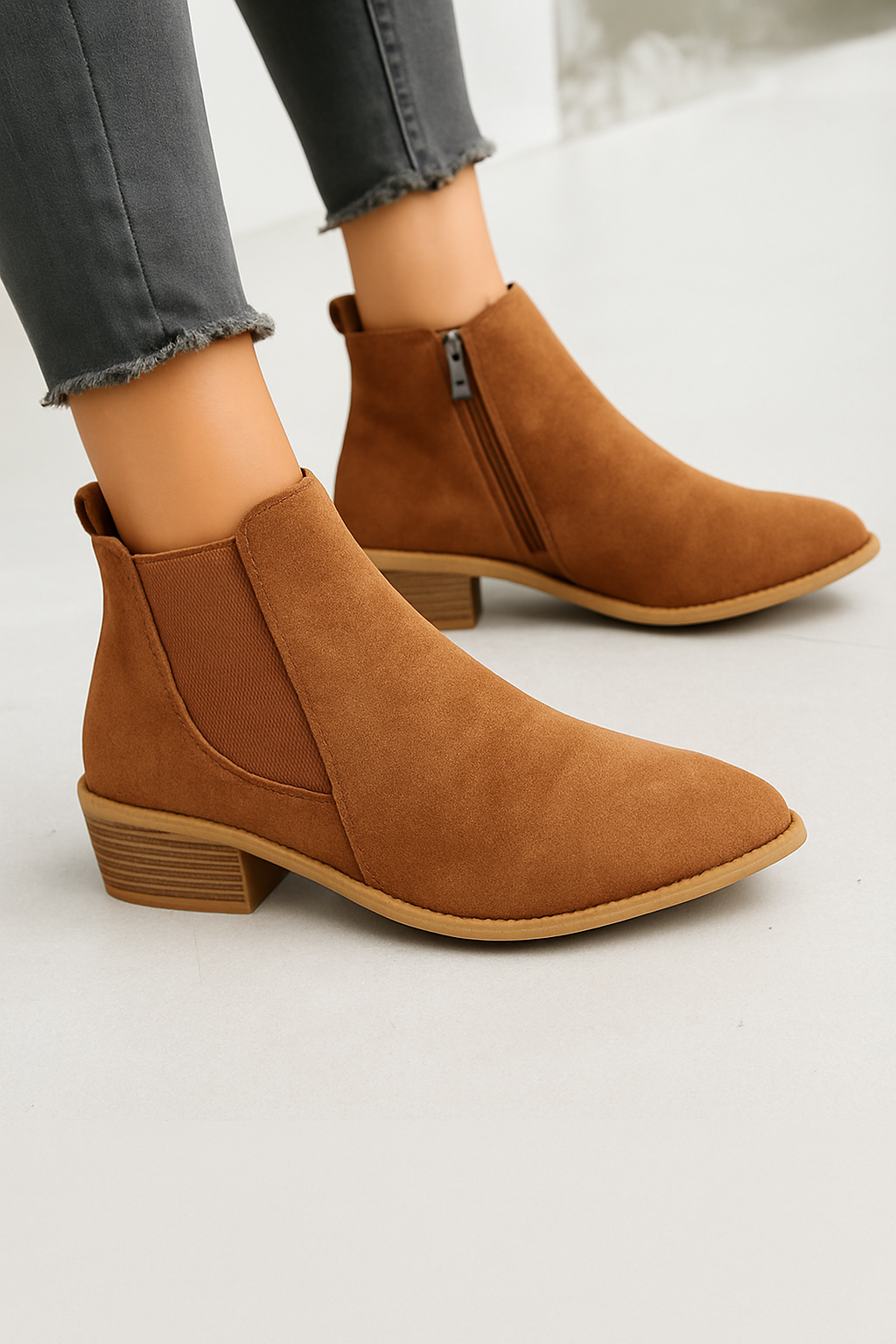 Vegan Suede Vila Boots