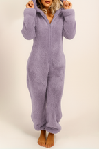 Hooded Pajama Jumpsuit