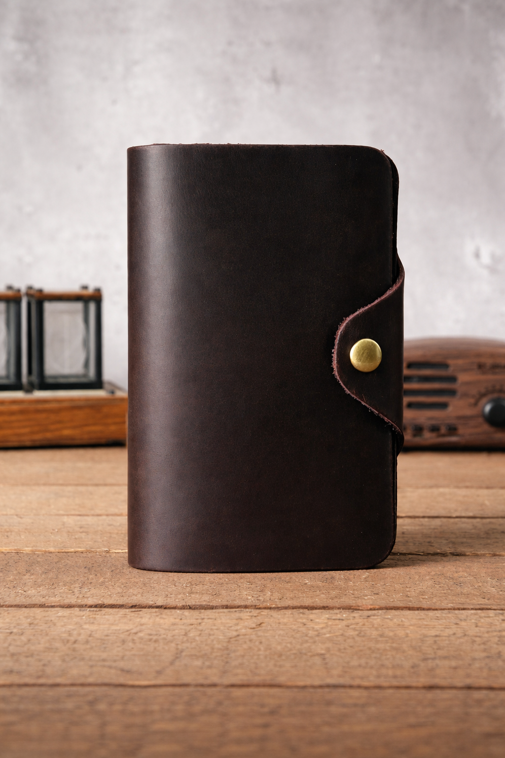 Vintage Leather Long Wallet
