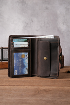 Vintage Leather Long Wallet