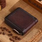 Leather Zipper Wallet